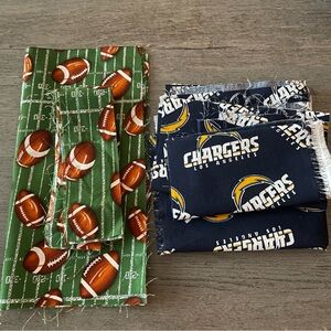 Los Angeles Chargers & Football Scrap Fabric Bundle